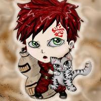 Gaara protecting kitty